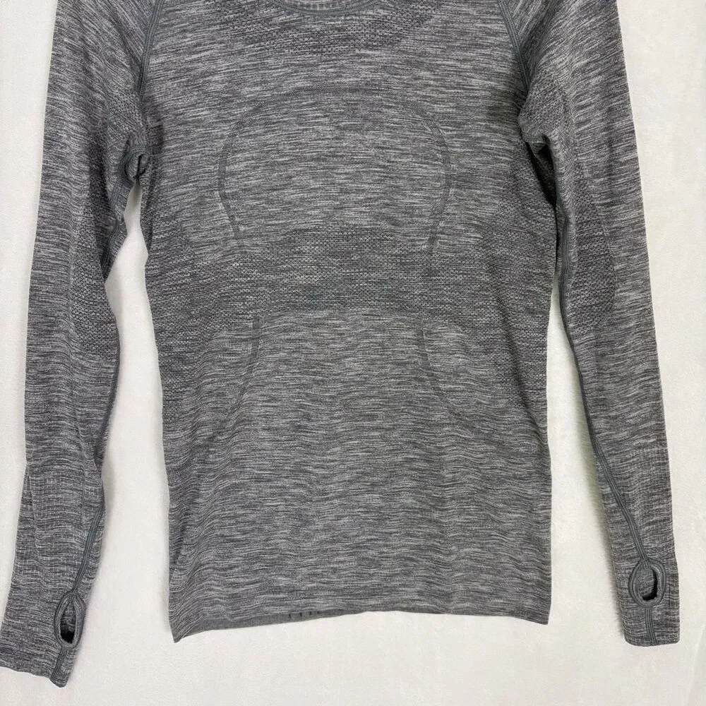 Lululemon Women's Grey Swiftly Tech Long Sleeve‎ Workout Top Size 6